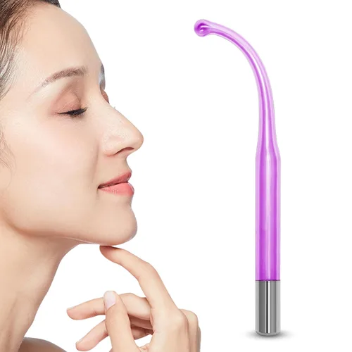 Dispositivo de alta frecuencia portátil de alta frecuencia Varita Electrodo Beauty Parts ETJX006BC (punto púrpura)