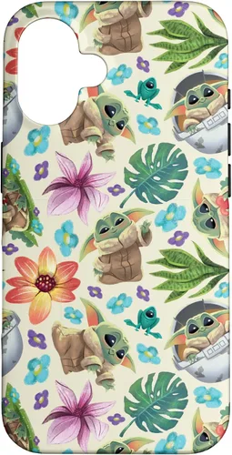 Miniatura 31 de Star Wars The Mandalorian Grogu - Carcasa con estampado tropical para iPhone 17