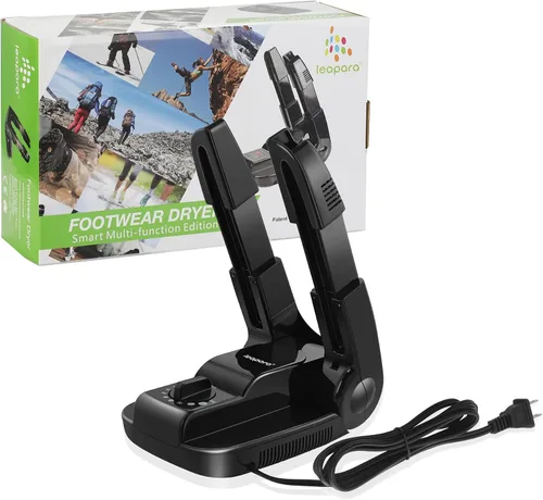 Miniatura 9 de Secador de botas con temporizador, calentador de calor para botas de trabajo, guantes, pies sudorosos, tenis, secadora portátil con estante plegable