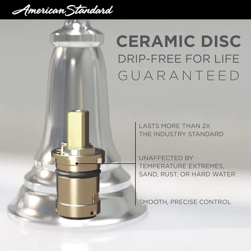 Miniatura 3 de American Standard TU052500.GN0 Delancey Kit de embellecimiento de válvula, oro cepillado