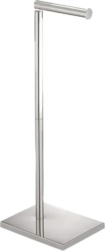 Soporte de papel higiénico, soporte de papel higiénico independiente con 4 rollos para baño, base pesada, cromado