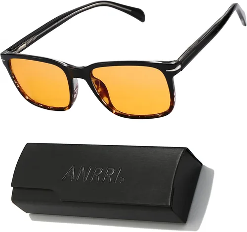 Miniatura 8 de ANRRI Lentes de bloqueo de luz azul, pantalla de computadora, para juegos, filtro de rayos azules, protección ocular, antifatiga ocular, hombres