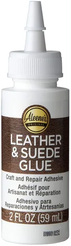 Miniatura 2 de Aleene's Pegamento para cuero y gamuza, adhesivo para manualidades, adornos, reparaciones ligeras, proyectos de cuero, 2 fl oz
