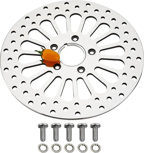Miniatura 9 de Juego de 1 rotor delantero y 1 rotor trasero de 11.5 pulgadas para motocicleta Harley Davidson Touring Softail Sportster Dyna Early Super Glide