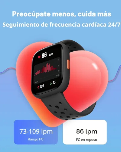 Miniatura 5 de Reloj inteligente BIGGERFIVE para niños, rastreador de actividad física de 1.8", podómetro, frecuencia cardíaca, monitor de sueño, IP68 resistente