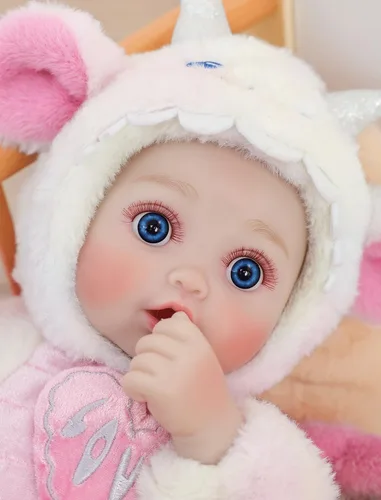 Miniatura 5 de Muñecas de bebé, muñeca de 18 pulgadas de gran tamaño, muñeca de bebé realista, cuerpo suave y lindo, muñeca de bebé de la vida real con accesorios