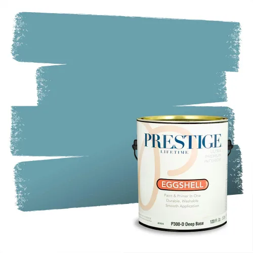 Miniatura 256 de Pintura Exterior + imprimación PRESTIGE, todo-en-uno, 1 galón, acabado mate, color comparable al Valspar* Royal Gray* VS151-Gris real