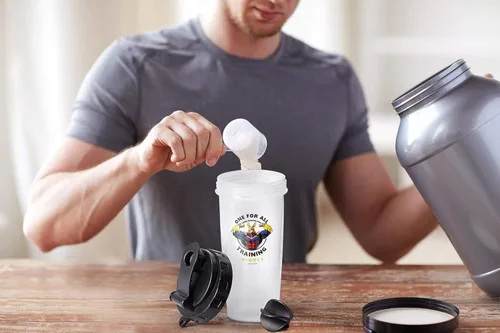 Miniatura 5 de My Hero Academia All Might Training Gym Shaker Bottle Perfecto para batidos de proteínas, mezclas antes y después del entrenamiento, y más