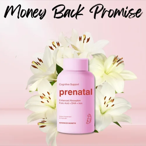 Miniatura 4 de Advanced Bionetix Vitaminas prenatales biodisponibles para mujeres, ácido fólico folato metilado natural, DHA Omega 3. Multivitamínico pre, durante