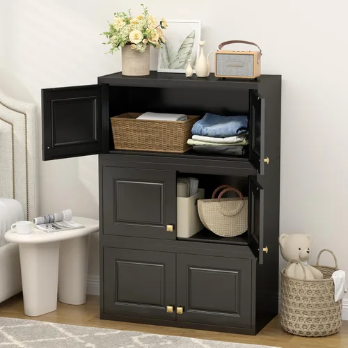 Miniatura 5 de UNICOLY Gabinete de Almacenamiento de Pared de 15", Pequeño Armario Guardarropa, Pequeño Gabinete Colgante para Dormitorio Escuela, Empleado