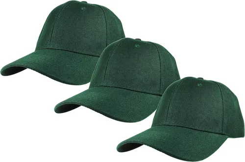 Miniatura 80 de Gelante - Gorra lisa de béisbol ajustable con correa trasera (3 unidades)