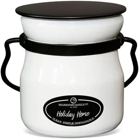 Miniatura 17 de Milkhouse Candle Company Vela de soja de manzana y caramelo, rodajas de manzana, canela, perfumada a vainilla dulce, tarro de mantequilla de 16