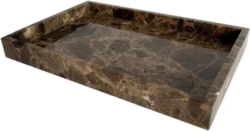 Miniatura 7 de Bandeja de almacenamiento de mármol natural, bandeja de joyas para cosméticos, organizador de cocina, bandeja de mesa auxiliar