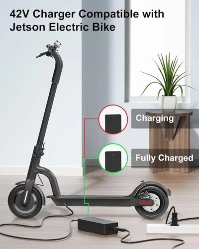 Miniatura 4 de WUKUR Cargador de 42 V para bicicleta eléctrica Jetson compatible con Jetson Electric Scooter Bolt/Bolt Pro/Adventure/Metro/Journey/LX10/J5/J8