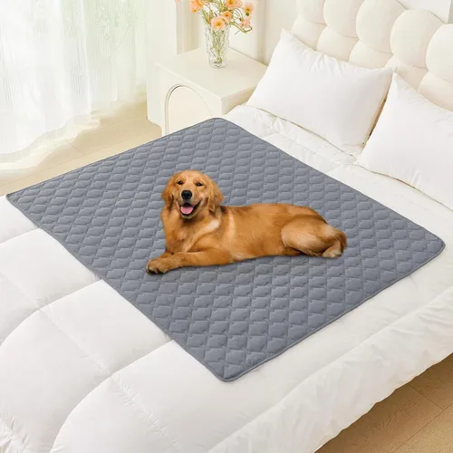 Miniatura 61 de Smiry Funda Impermeable para Cama de Perro, Manta Suave Reversible para Mascotas, Lavable a Prueba de Fugas para Gatos y Perros, Funda para Sofá