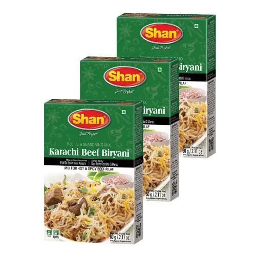 Miniatura 104 de Shan Korma Recipe and Seasoning Mix 1.76 oz (50g) - Spice Powder for Traditional Meat in Yogurt Sauce - Suitable for Vegetarians - Airtight Bag in a