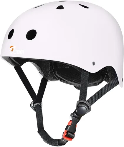 Casco para Monopatín JBM - Casco Ligero, Ajustable y Ventilado para Patinete, Patines, Patinaje en Línea