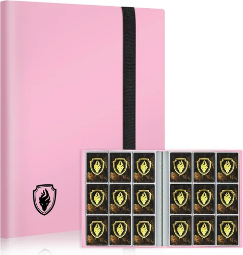 Miniatura 13 de Fabmaker - Carpeta de tarjetas con 9 bolsillos, 396 bolsillos, álbum de tarjetas coleccionables prémium para tarjetas estándar, carpeta de colección