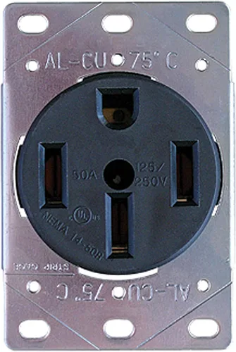Miniatura 2 de Progressive Industries RV-TT-30DFR Receptáculo frontal muerto, negro, 30 amperios