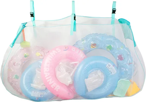 Miniatura 11 de VALINK Bolsa de almacenamiento para flotador de piscina, bolsa de almacenamiento de juguetes para piscina, bolsa de red grande para colgar