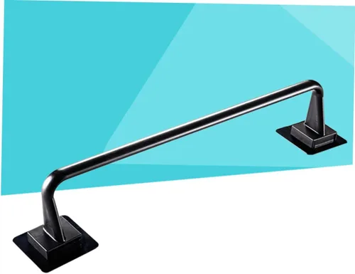 Miniatura 7 de Uonlytech Toallero negro multiusos para colgar en la pared, estantes para colgar toallas de mano, estante para toallas de dormitorio universitario