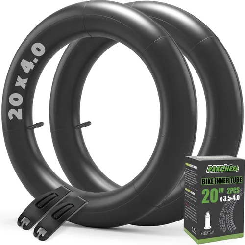 20x4.0, 26x4.0 Fat Bike Tube with Schrader Valve - Butyl Rubber Inner Tubes for Electric Bicycle & Mountain Bikes with 2 Tire Levers, Durable &