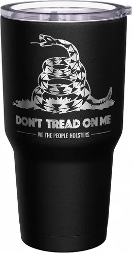Miniatura 2 de We The People Holsters - Vaso térmico de 30 onzas, Gadsden - Bandera de Dont Tread On Me, Negro