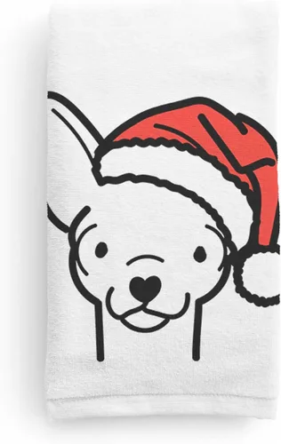 Miniatura 10 de Inkopious Santa Hat Airedale Terrier - Toalla de mano decorativa - Decoración navideña para el hogar