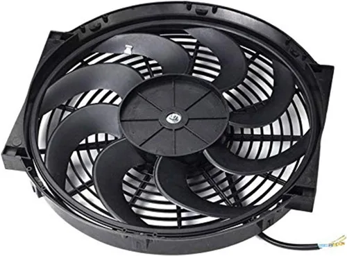 Miniatura 9 de BLACKHORSE-RACING 12" Ventiladores universales eléctricos para enfriar radiadores + Relé termostático y kit de montaje