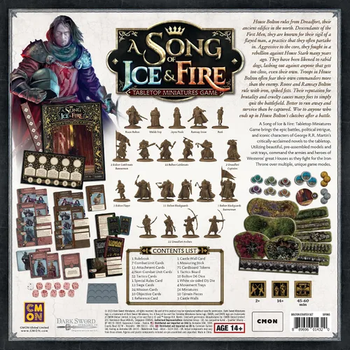 Miniatura 2 de CMON A Song of Ice & Fire - Juego de iniciación de bolton en miniatura de mesa, juego de estrategia para mayores de 14 años, 2 jugadores, 45-60