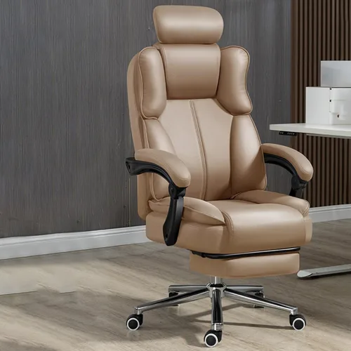 Miniatura 10 de GIZNXBA Silla de oficina reclinable, silla de oficina grande y alta con reposabrazos y respaldo ajustables, respaldo alto, silla ejecutiva grande