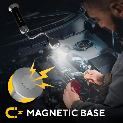 Miniatura 8 de Juego de 2 luces LED flexibles para parrilla, la luz perfecta para accesorios de parrilla con base magnética de 360 grados y cuello de cisne