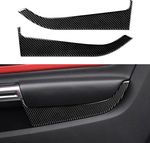 Miniatura 19 de Adhesivo de vinilo de fibra de carbono para panel de marco de engranajes para Ford Mustang 2015, 2016, 2017, 2018, 2019, 2020, 2021, 2022, 2023