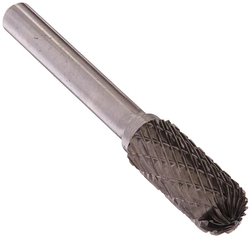 Miniatura 103 de Drill America SA-1 Rebaba de carburo/lima giratoria cilíndrica de doble corte para amoladora de troquel de 1/4" de diámetro x 5/8" de longitud