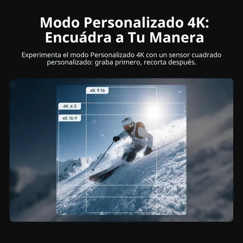 Miniatura 5 de DJI Osmo Action 6 Combo estándar, cámara de acción impermeable de 8K con sensor cuadrado de 1/1.1", apertura variable de f/2.0–f/4.0, Rocksteady
