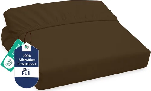 Miniatura 68 de Royale Linens Sábana Bajera King - Microfibra Cepillada Ultra Suave 1800 - Sábanas Inferiores de Lujo Hotelero - Sin Arrugas y Resistente a la Rosa