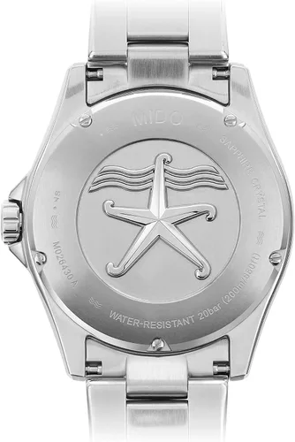 Miniatura 3 de Mido M026.430.11.041.00 Ocean Star Reloj automático analógico de acero inoxidable azul y plateado para hombre, Azul Patchwork, Reloj de buceo