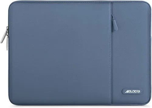 Miniatura 36 de MOSISO Funda vertical de poliéster con bolsillo para laptop de 15, 15.6 y 16 pulgadas, para computadora MacBook Pro 16 M4, M3, M2 y M1, HP, Acer