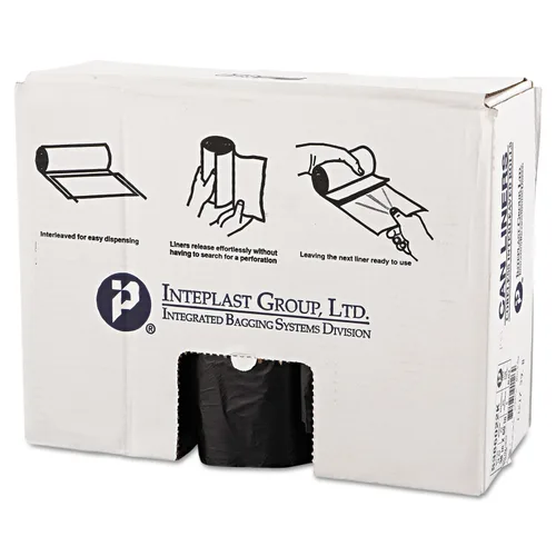 Miniatura 15 de Inteplast Group - Bolsas de basura comerciales de alta densidad, 60 L, 8 micrones, 61x83.8 cm, color negro, 50 bolsas/rollo, 20 rollos/cartón