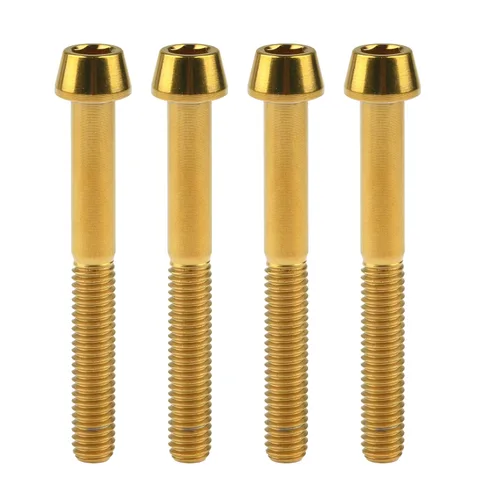 Miniatura 26 de Titanio Ti M6 x 10 16 18 20 25 30 35 40 45 50 55 60 2.559 in Allen - Tornillos hexagonales de 2.559 in, tornillos cónicos, paquete de 4