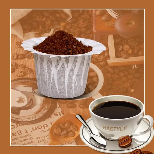 Miniatura 4 de Irmidi 600 filtros de café de papel desechables, compatibles con cafeteras Keurig 1.0 y 2.0 de una sola porción Negro