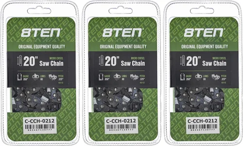 Miniatura 13 de 8TEN Cadena de motosierra semi cincel de 6 pulgadas .050 1/4 42 DL para Worx WG320 Black & Decker LLP120 (paquete de 3)