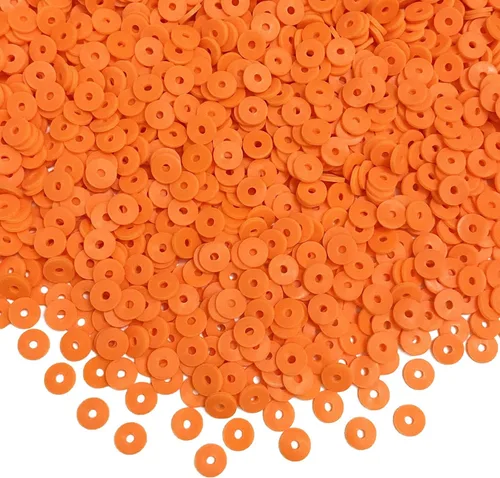 Miniatura 12 de 5000 cuentas de arcilla blanca, arcilla polimérica Heishi, cuentas espaciadoras planas redondas para pulseras, aretes, collares, manualidades hechas