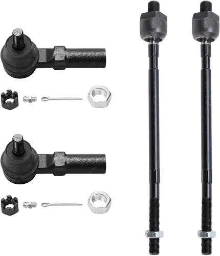 Miniatura 14 de Detroit Axle - 4 barras de acoplamiento delanteras para Kia Forte Koup 14-17, 14-18 Forte Forte5, 4 extremos de barra de acoplamiento exteriores e