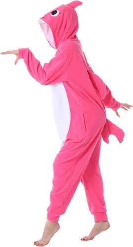 Miniatura 5 de dressfan - Pijama disfraz de caricatura tiburón gris, unisex, para adultos, niños, adolescentes, mujeres y hombres