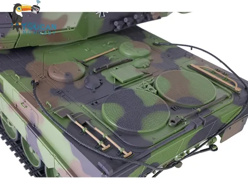 Miniatura 5 de Heng Long Toucan RC Hobby 2.4Ghz 1/16 Escala Plástico Leopard2 A6 RC Tanque