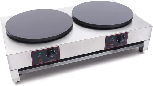 Crepe Maker, Máquina eléctrica comercial del fabricante de crepé, Plancha de quemador eléctrico antiadherente, Estufa de mesa para hacer crepé de 2