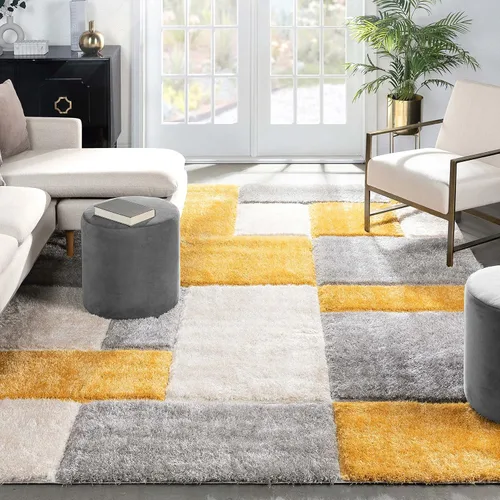 Miniatura 15 de Well Woven San Francisco Escondido Blush - Alfombra moderna geométrica texturizada 3D, gruesa y suave, 5 pies 3 pulgadas x 7 pies 3 pulgadas