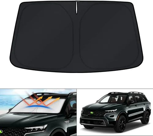 Miniatura 244 de KUST - Parasol plegable para parabrisas para Ford Ranger, accesorios 2019-2025 2026, parasol personalizado para ventana, protector solar plegable