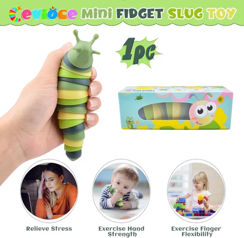 Miniatura 4 de Cevioce Babosa sensorial, mini babosa para adultos y niños, juguete sensorial para autismo, a partir de 3 años, relleno de Pascua (verde)